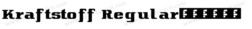 Kraftstoff Regular字体转换